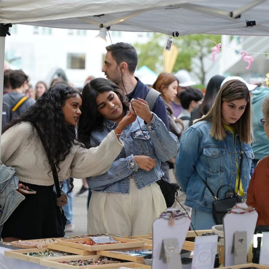 Artisan vendors at Shipyards Night Market