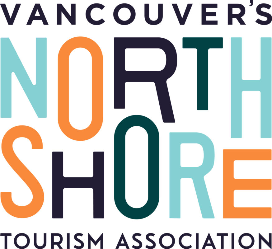 Vancouver's North Shore Tourism Association logo- North Vancouver Shipyards Night Market Sponsor 2023